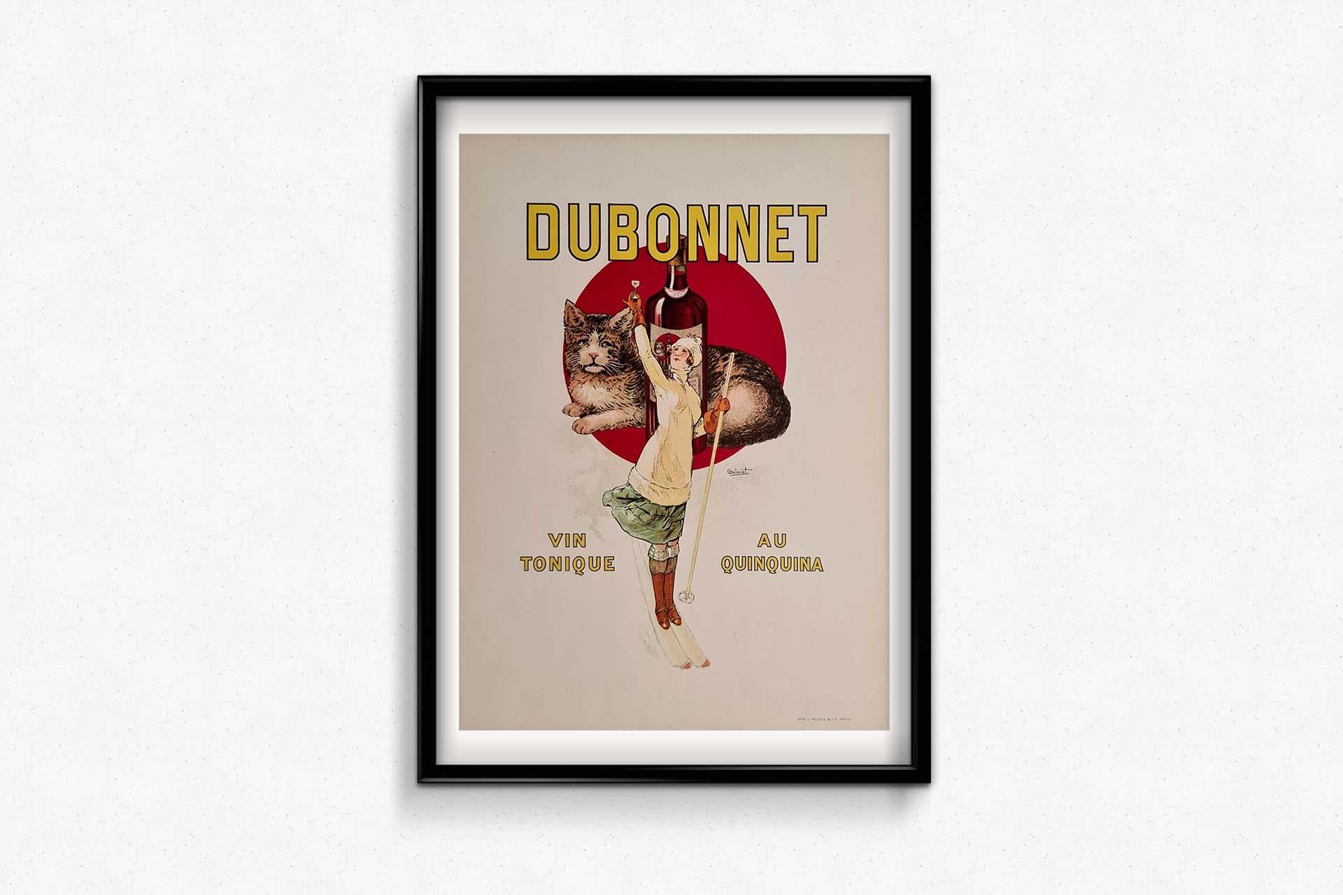 During the 1930s, Art Deco reigned supreme as a symbol of modernity and elegance. Charles Delavat's iconic poster for Dubonnet, created around 1930, epitomizes this era of sleek design and vibrant allure.

At its center is a stylish woman, the