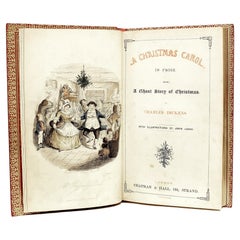 Charles Dickens, a Christmas Carol, 1843, First Edition, First Issue
