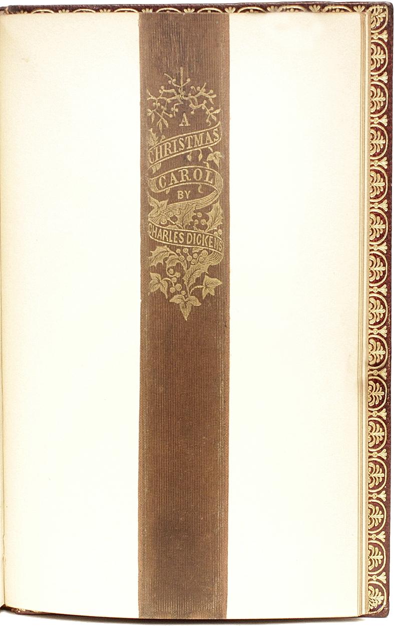 Mid-19th Century Charles DICKENS, A Christmas Carol, 1843, First Edition, Leather Bound!