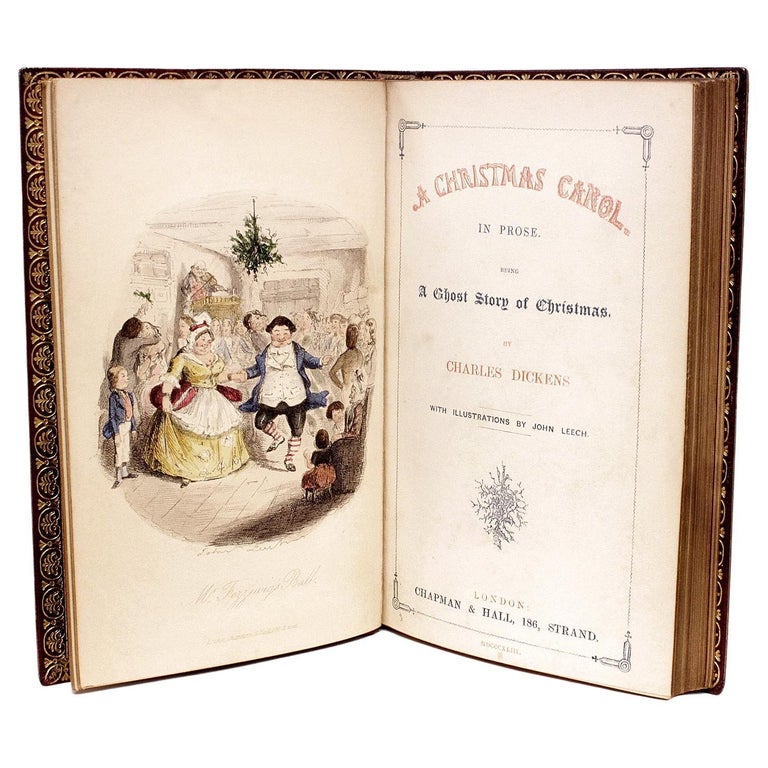 Charles DICKENS, A Christmas Carol, 1843, First Edition, Leather Bound