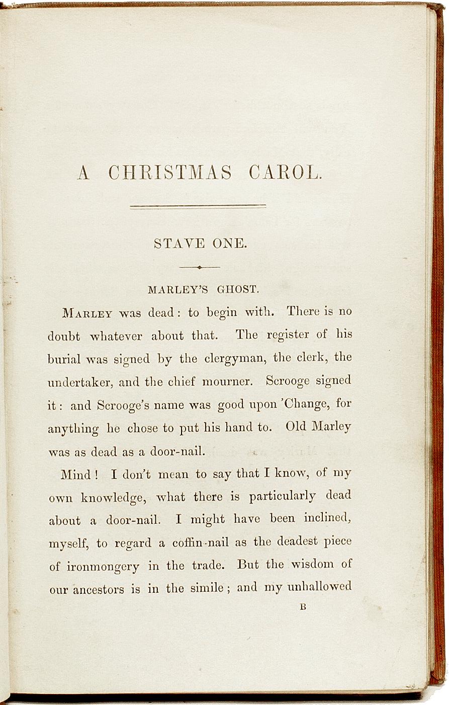 a christmas carol - 1843 first edition