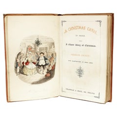 Charles Dickens, a Christmas Carol, 1843, First Edition, Second Issue