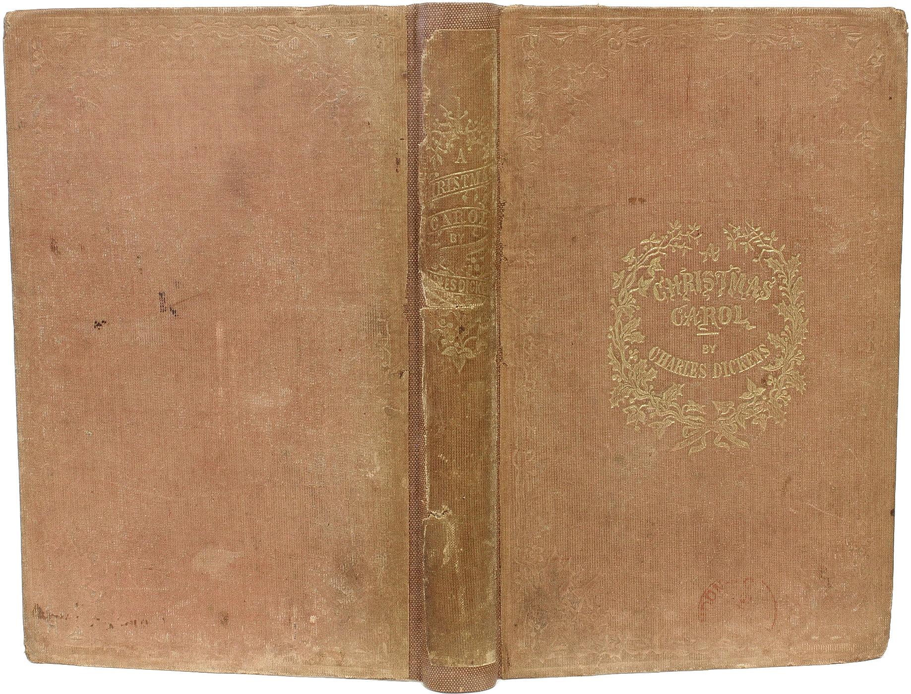 British Charles DICKENS - A Christmas Carol - 1843 - THIRD EDITION - IN ORIGINAL CLOTH