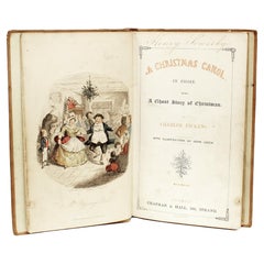 Antique Charles DICKENS - A Christmas Carol - 1843 - THIRD EDITION - IN ORIGINAL CLOTH