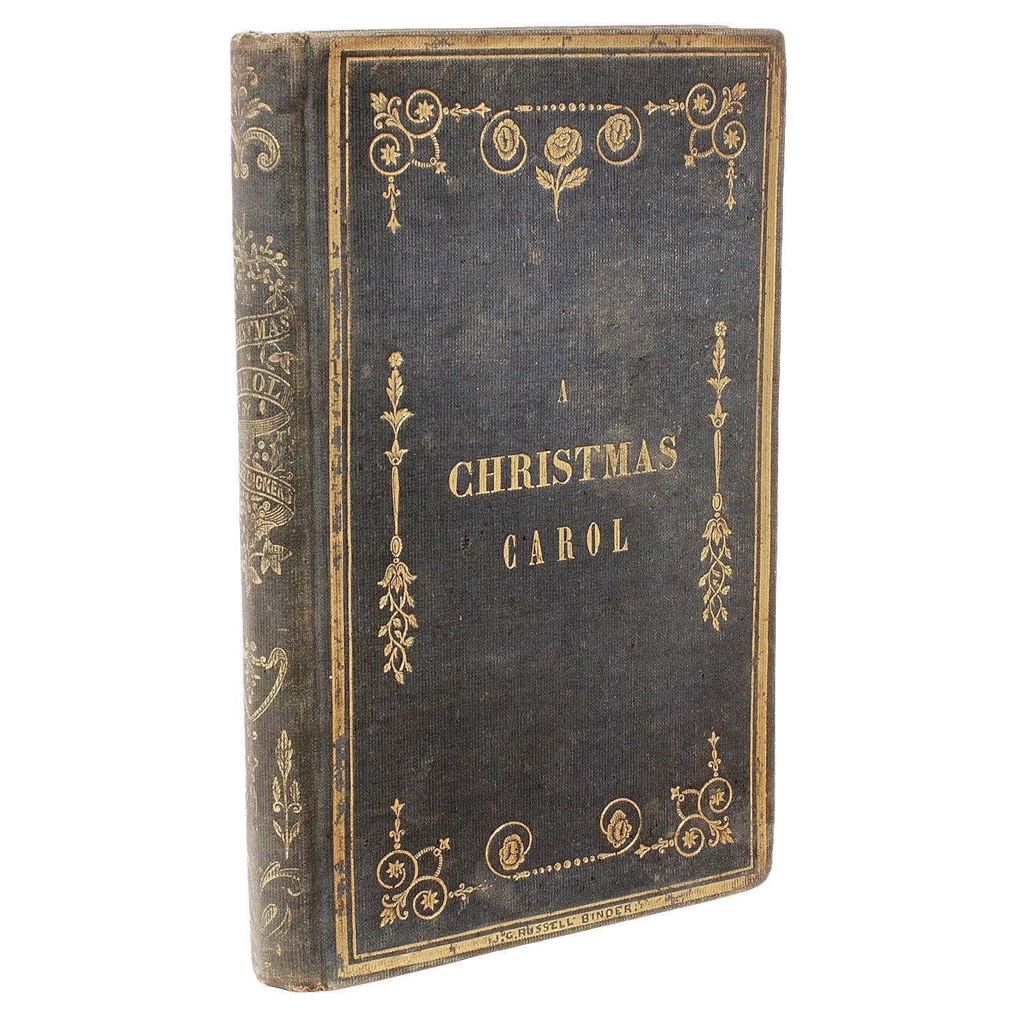 Charles DICKENS - A Christmas Carol - 1844 - FIRST AMERICAN EDITION - IN CLOTH