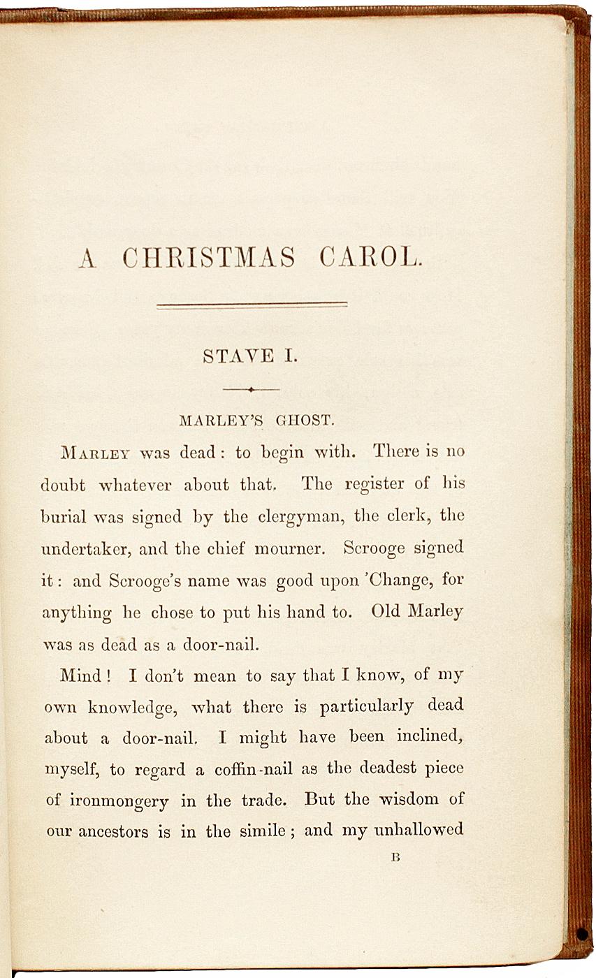 a christmas carol first edition 1843