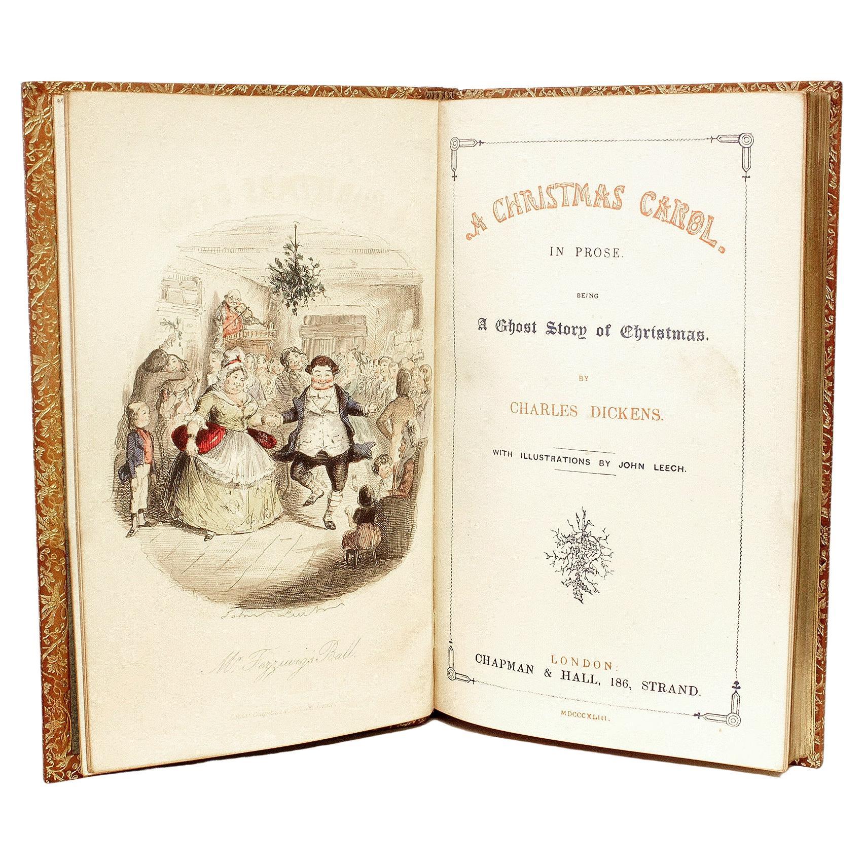 Charles DICKENS. Carol de Noël - Première ÉDITION SÉCONIQUE DE L'ISSUE - 1843 en vente