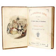 Charles Dickens. Un canto di Natale. SETTIMA EDIZIONE - 1844 - IN TELA ORIGINALE!