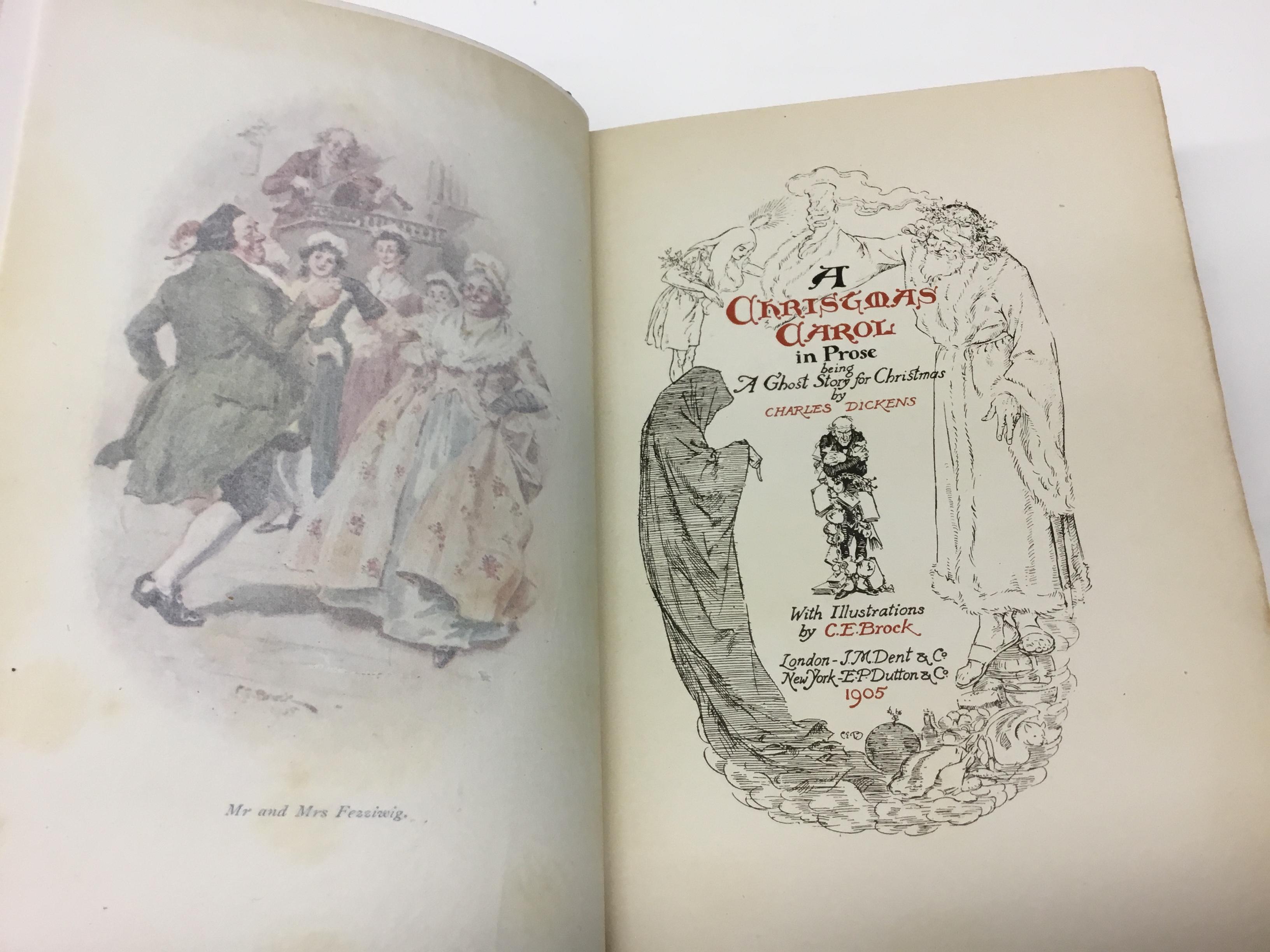 Charles Dickens Christmas Books, Special Illustrated First Edition Set, 1905-07 3