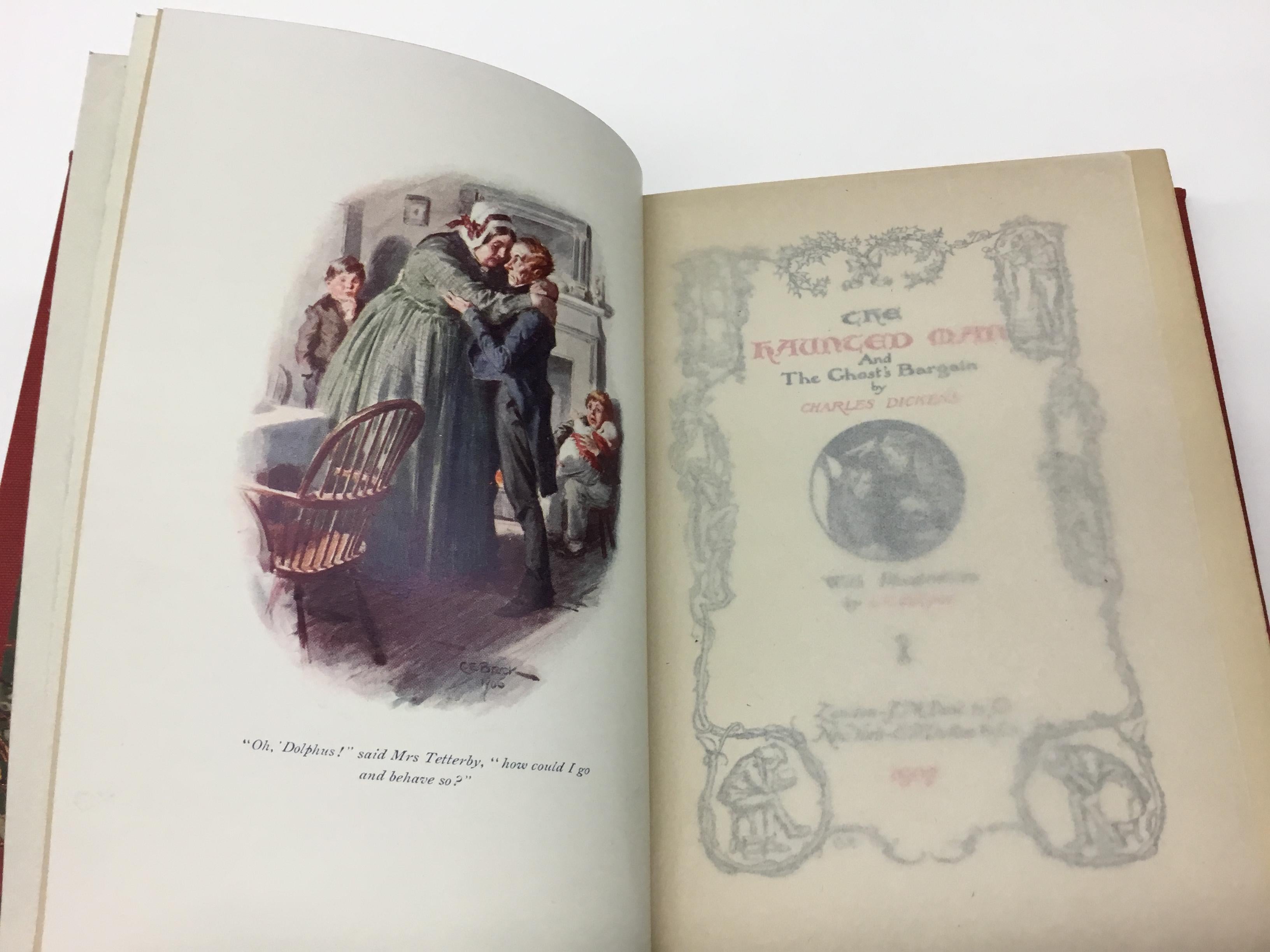 Charles Dickens Weihnachtsbücher:: illustrierte Sonderausgabe der ersten Ausgabe:: 1905-07 im Zustand „Gut“ in Colorado Springs, CO