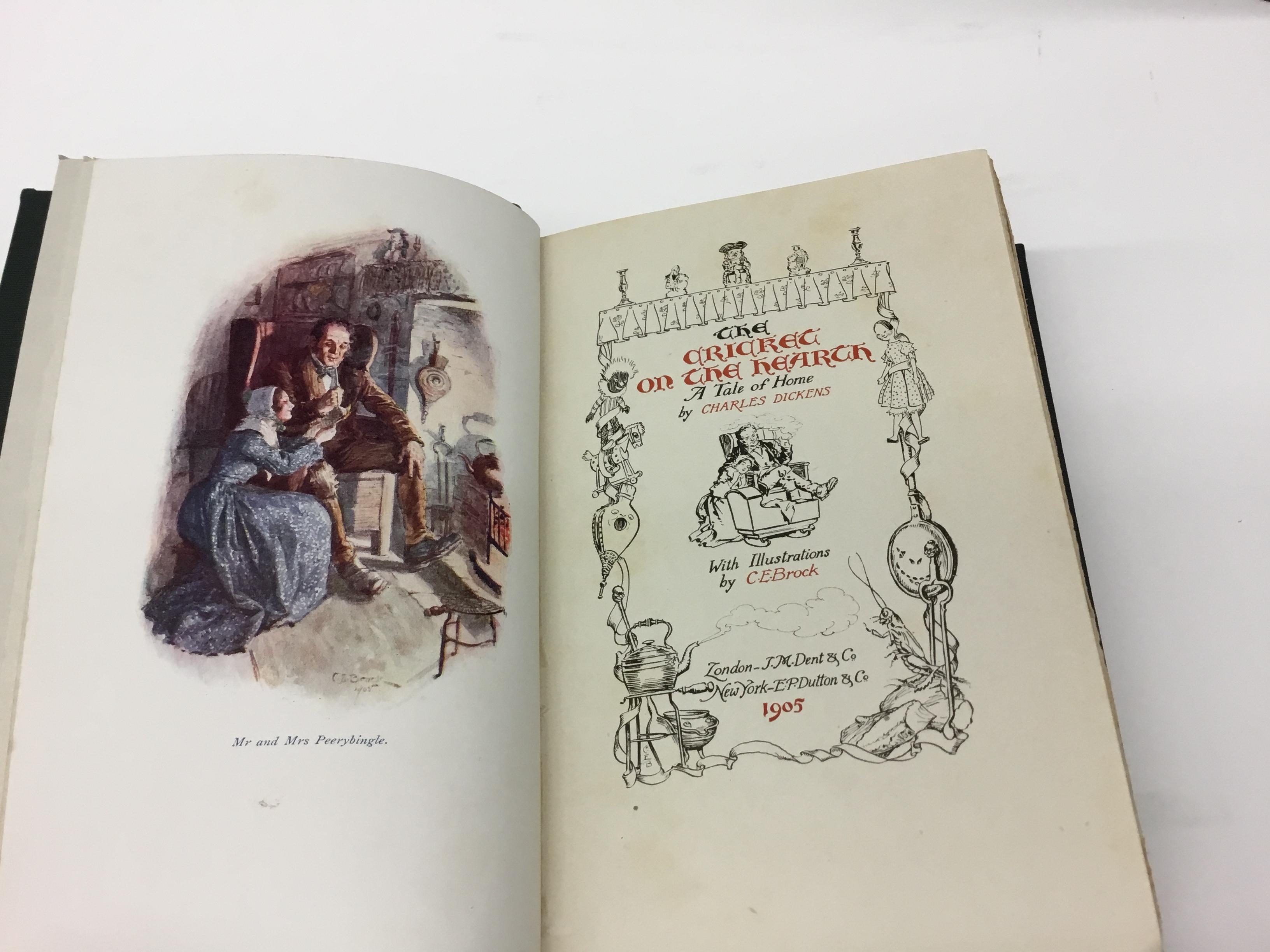 Early 20th Century Charles Dickens Christmas Books, Special Illustrated First Edition Set, 1905-07