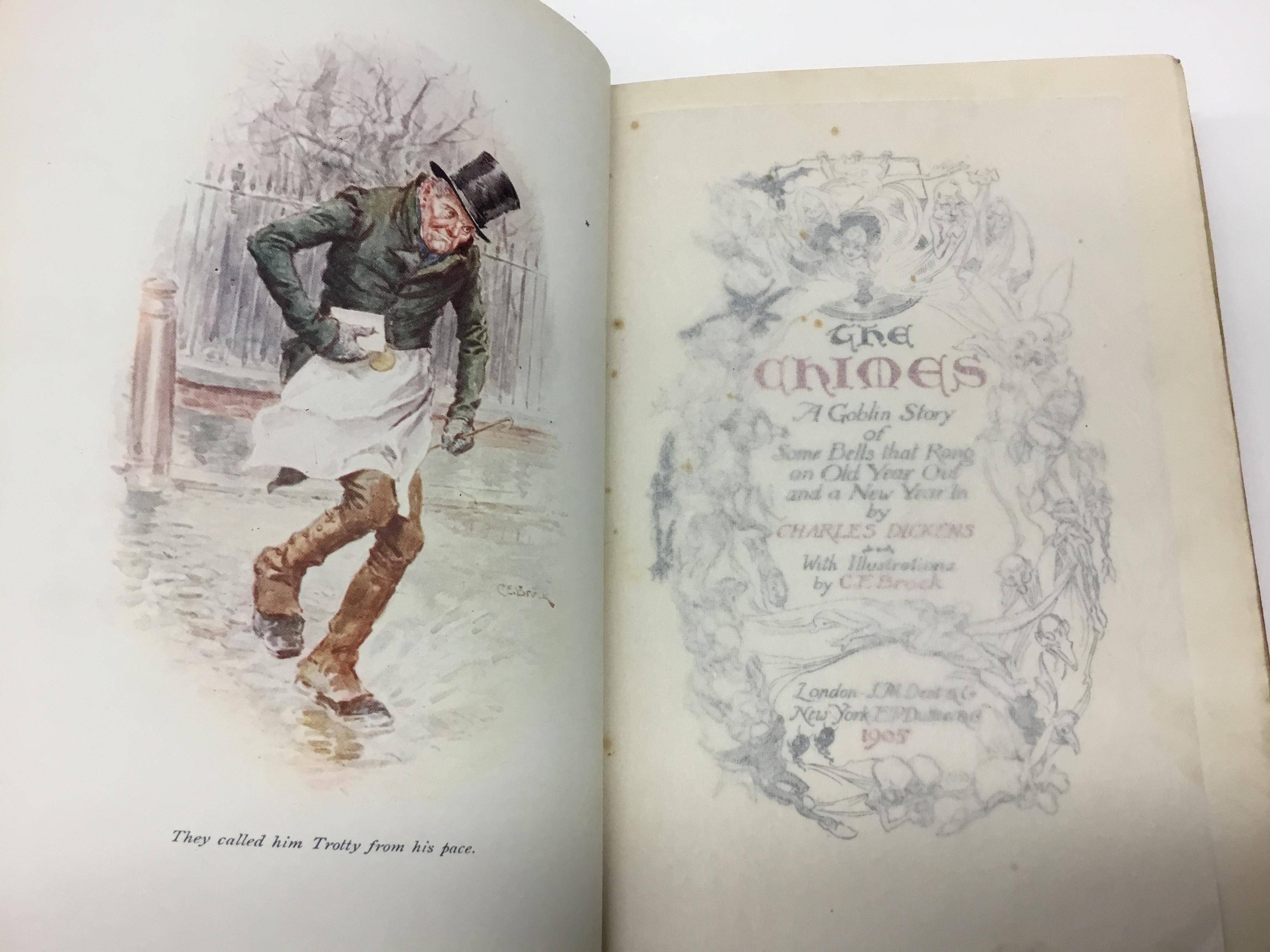 Paper Charles Dickens Christmas Books, Special Illustrated First Edition Set, 1905-07