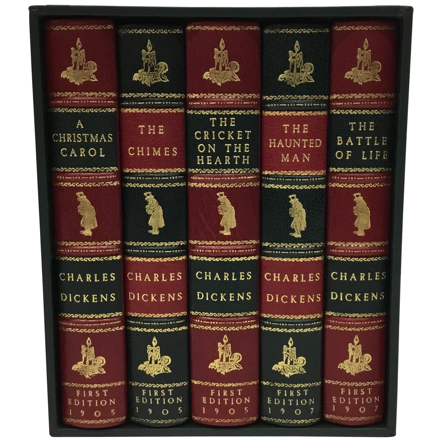 Charles Dickens Christmas Books, Special Illustrated First Edition Set, 1905-07
