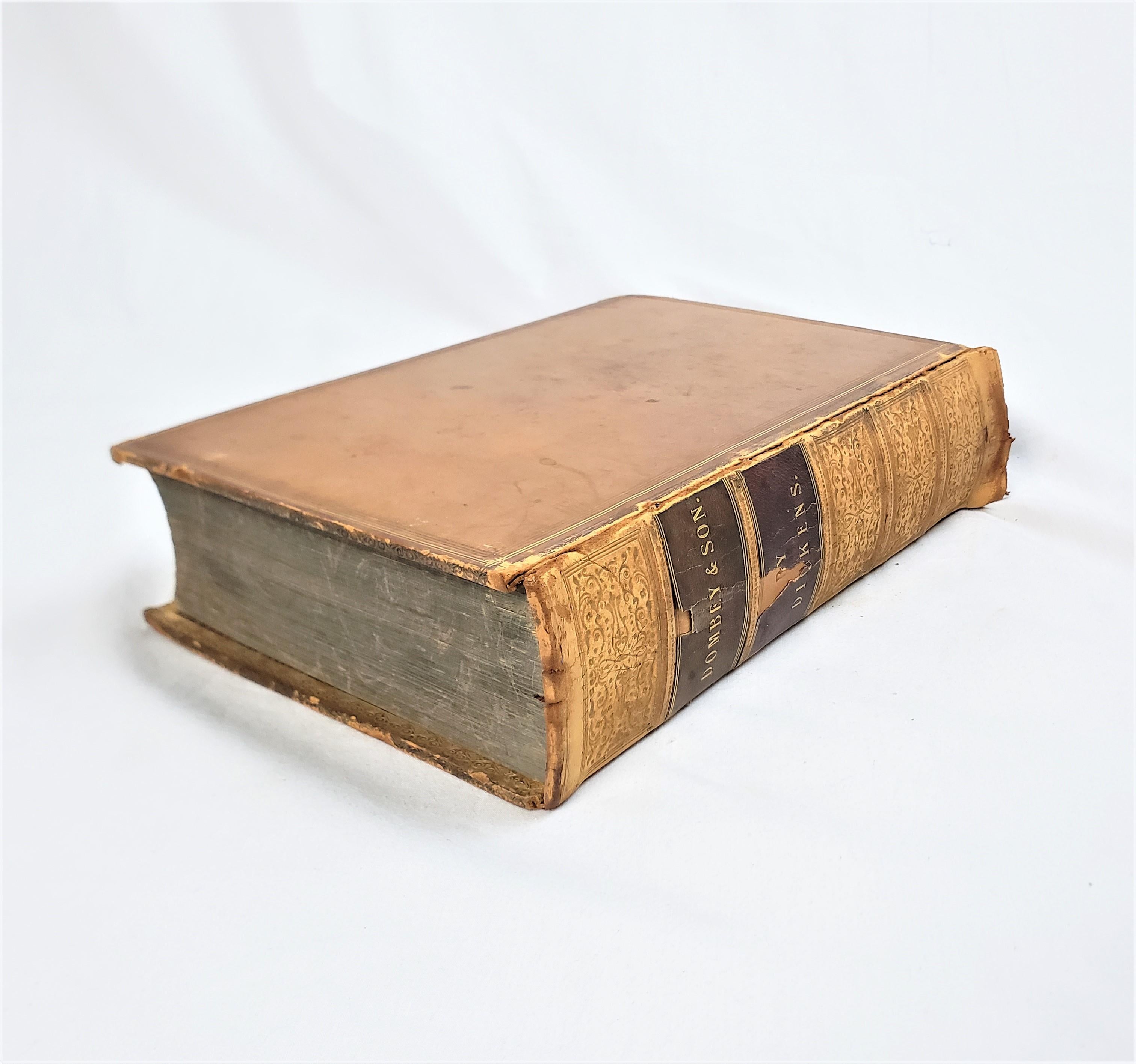English Charles Dickens First Edition Dombey & Son Bradbury & Evans Whitefriars Book For Sale