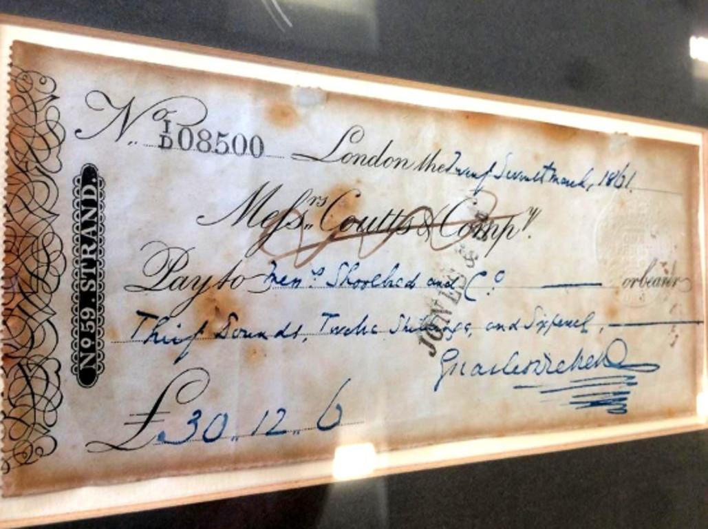 charles dickens signature for sale