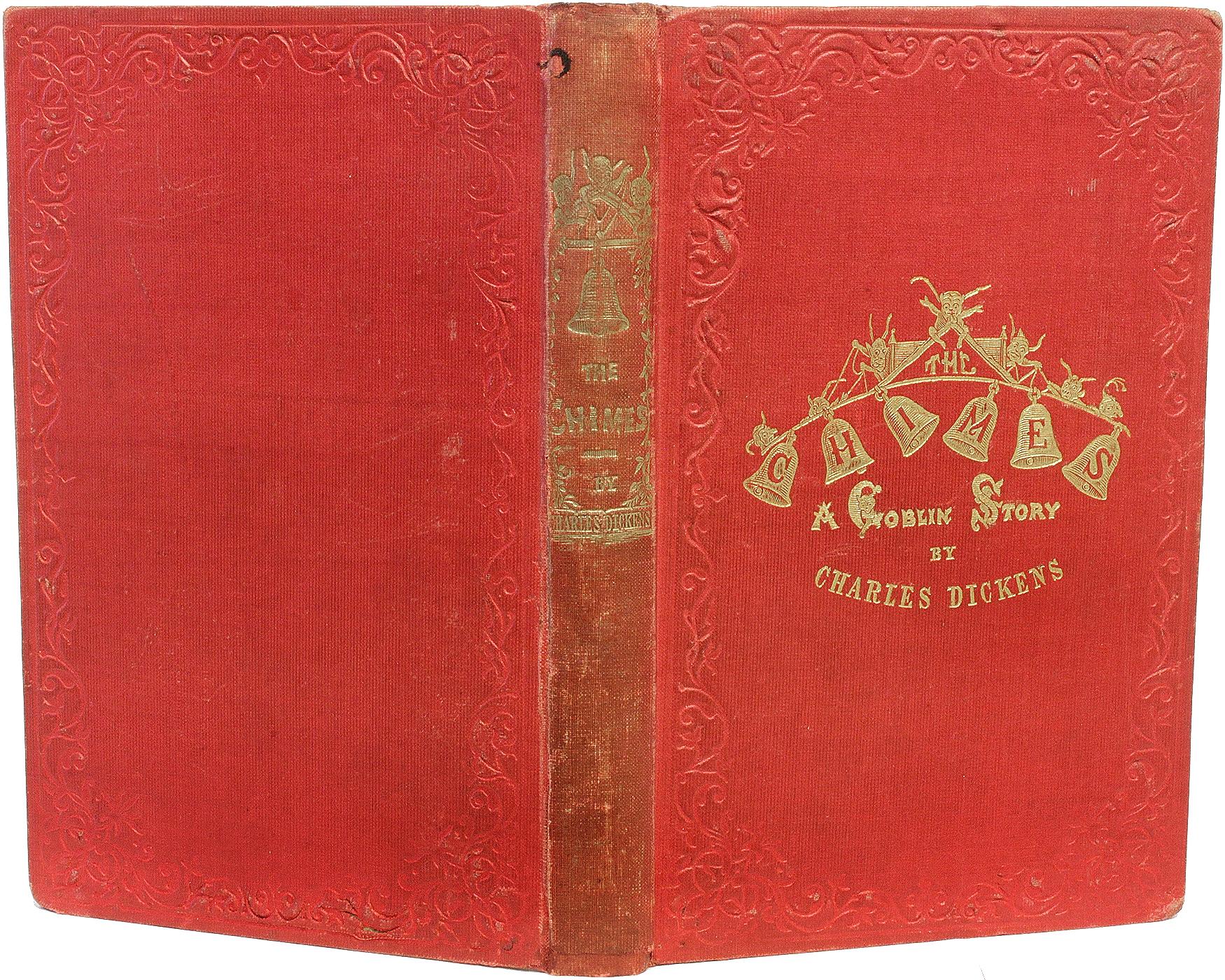 AUTHOR: DICKENS, Charles. 

TITLE: The Chimes: A Goblin Story Of Some Bells That Rang An Old Year Out And A New Year In.

PUBLISHER: London: Chapman & Hall, 1845.

DESCRIPTION: FIRST EDITION SECOND STATE. 1 vol., illustrated, second state of the