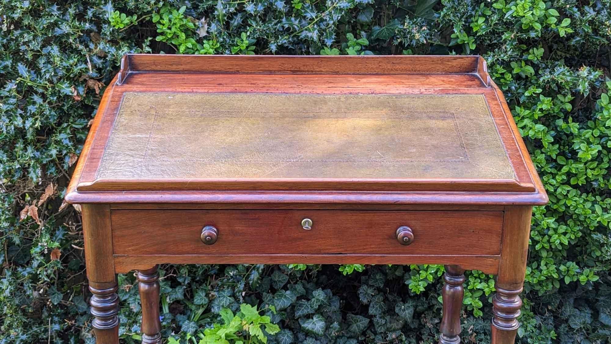 Turned Writing Desk used by Charles Dickens, circa 1800 For Sale