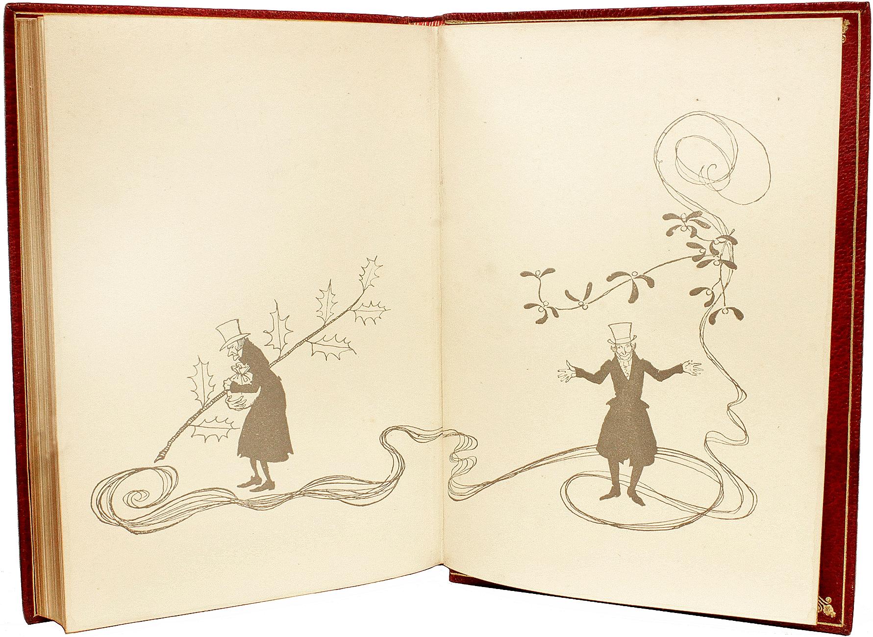 Cuir Charles DICKENS. Carole de Noël - 1915 - LA PLUS GRANDE ÉDITION DU TRADE RACKHAM ! en vente