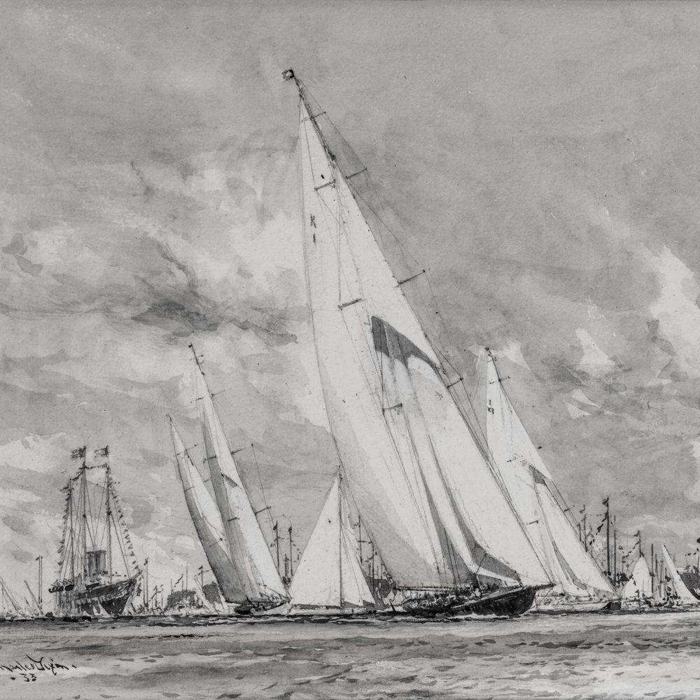 Charles Dixon R.A. für König George V., Royal Yacht Britannia (Englisch) im Angebot