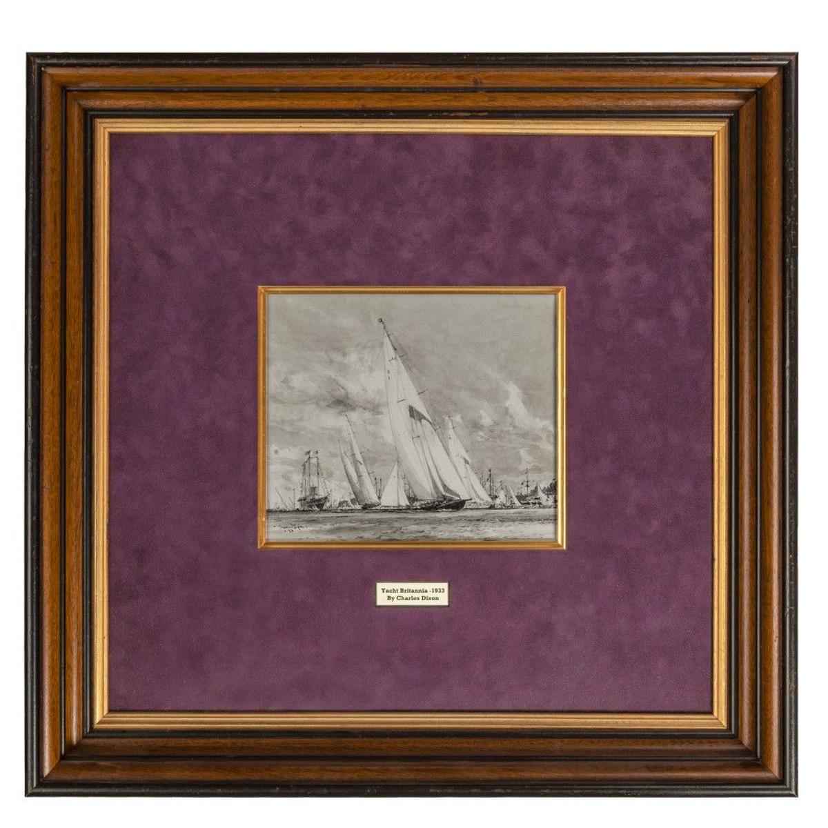 Charles Dixon R.A. pour le King George V, Royal Yacht Britannia en vente