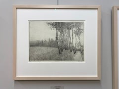 Leusderheide - Gravure à l'eau-forte sur paysage contemporain du 21e siècle