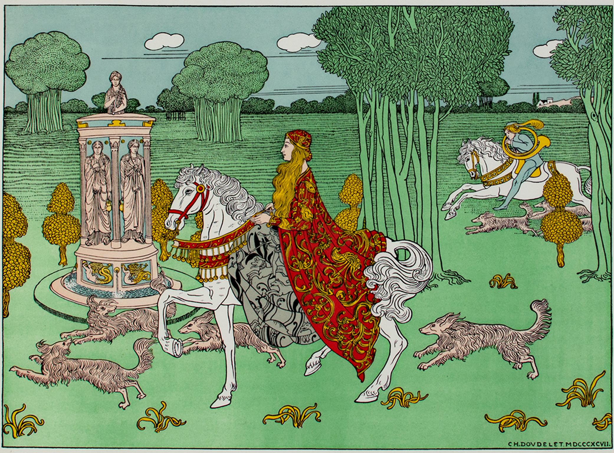 „La Chatelaine, aus 'L'Estampe Moderne, '