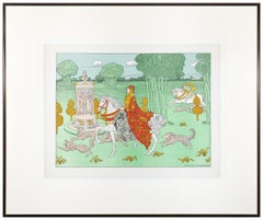 "La Chatelaine, de 'L'Estampe Moderne, '" Litografía de Charles Doudelet