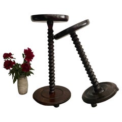 Charles Dudouyt 1940s French Oak Entry Table