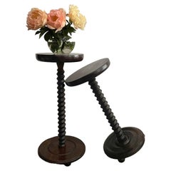 Charles Dudouyt 1940s French Oak Side Table