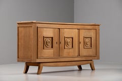 Charles Dudouyt - Nach - Sideboard aus massiver Eiche, Frankreich, 1940er Jahre