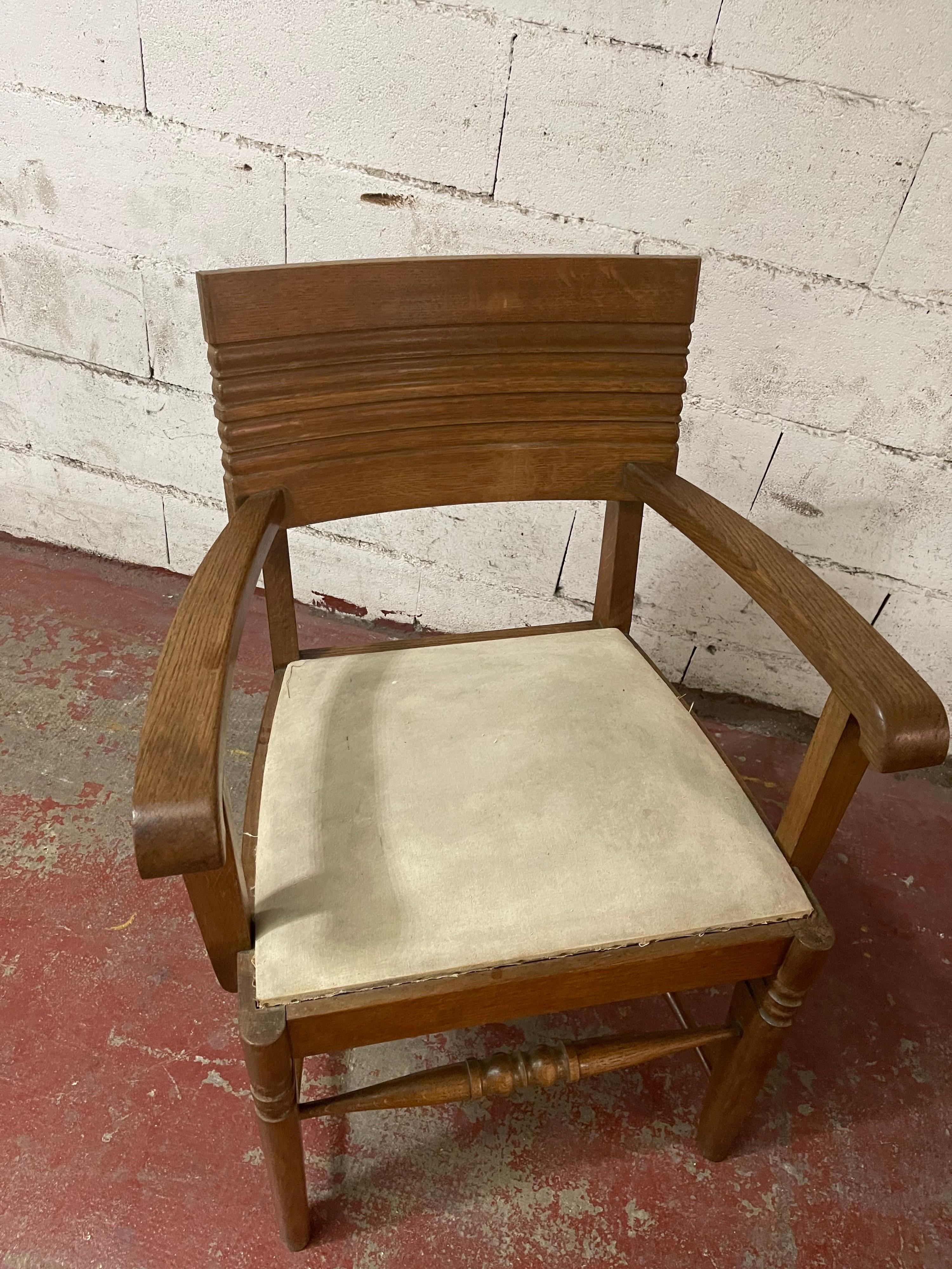 Mid-Century Modern Charles Dudouyt Armchairs For Sale