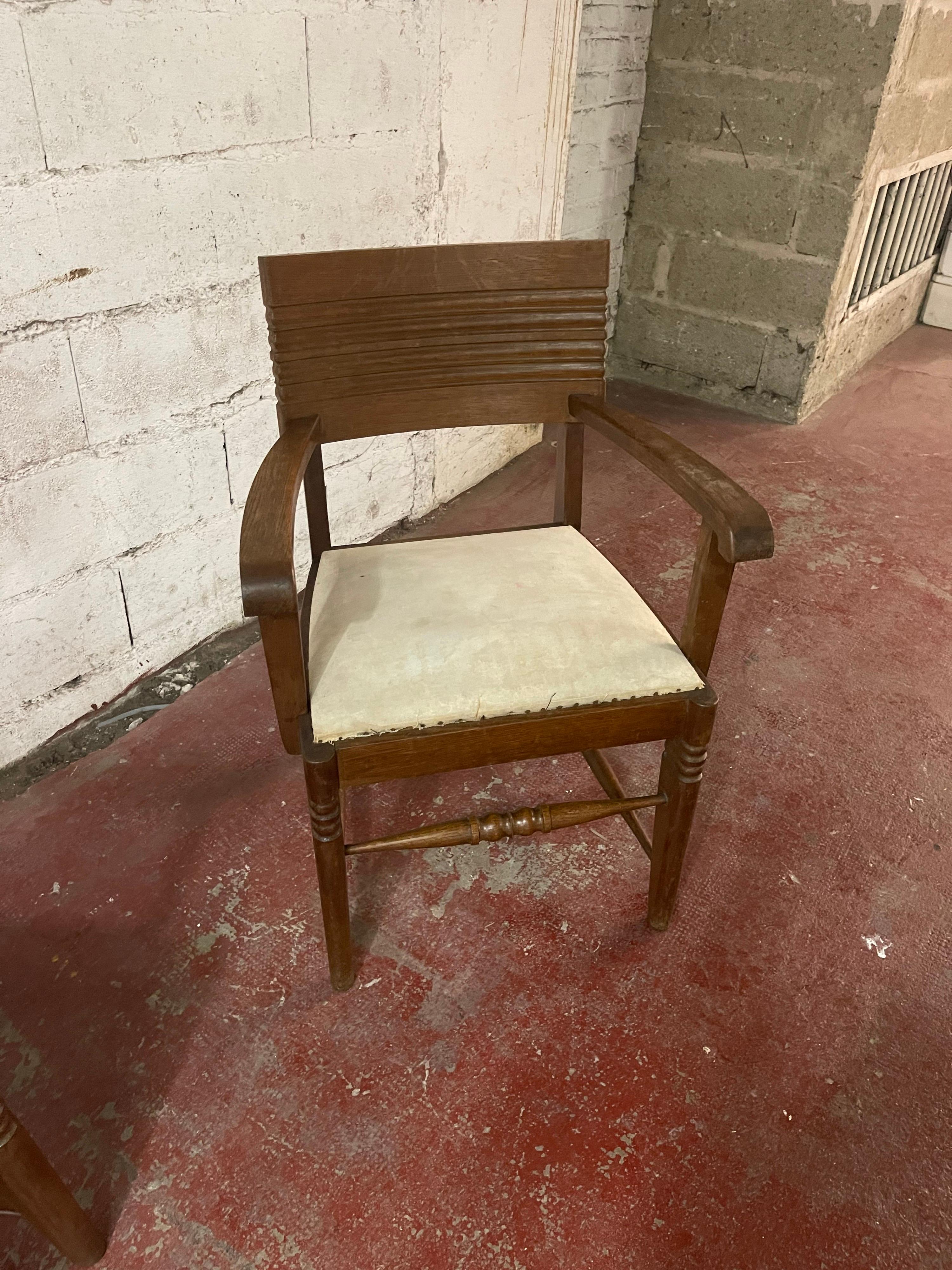 French Charles Dudouyt Armchairs For Sale