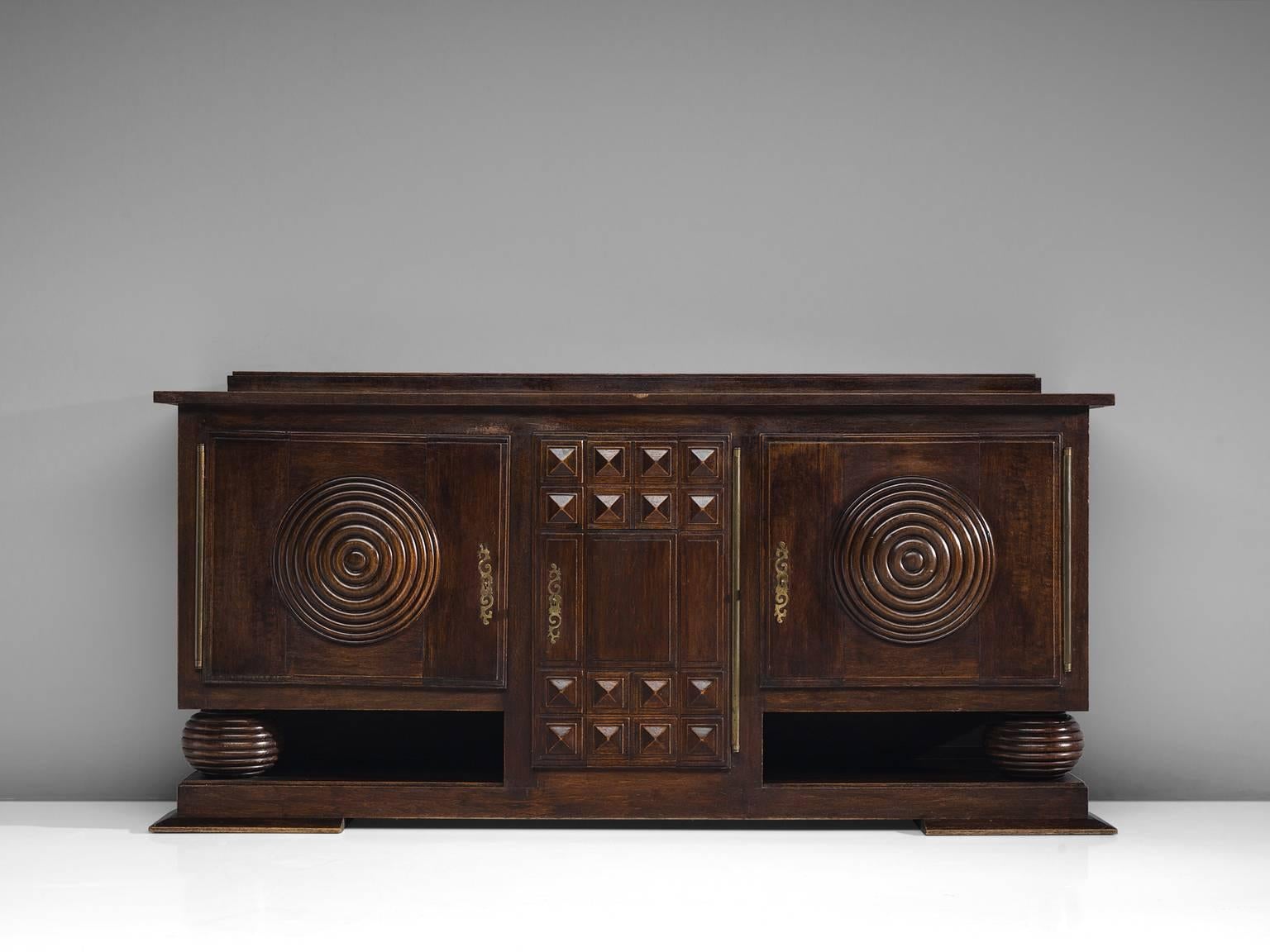 French Charles Dudouyt Art Deco Credenza, circa 1925