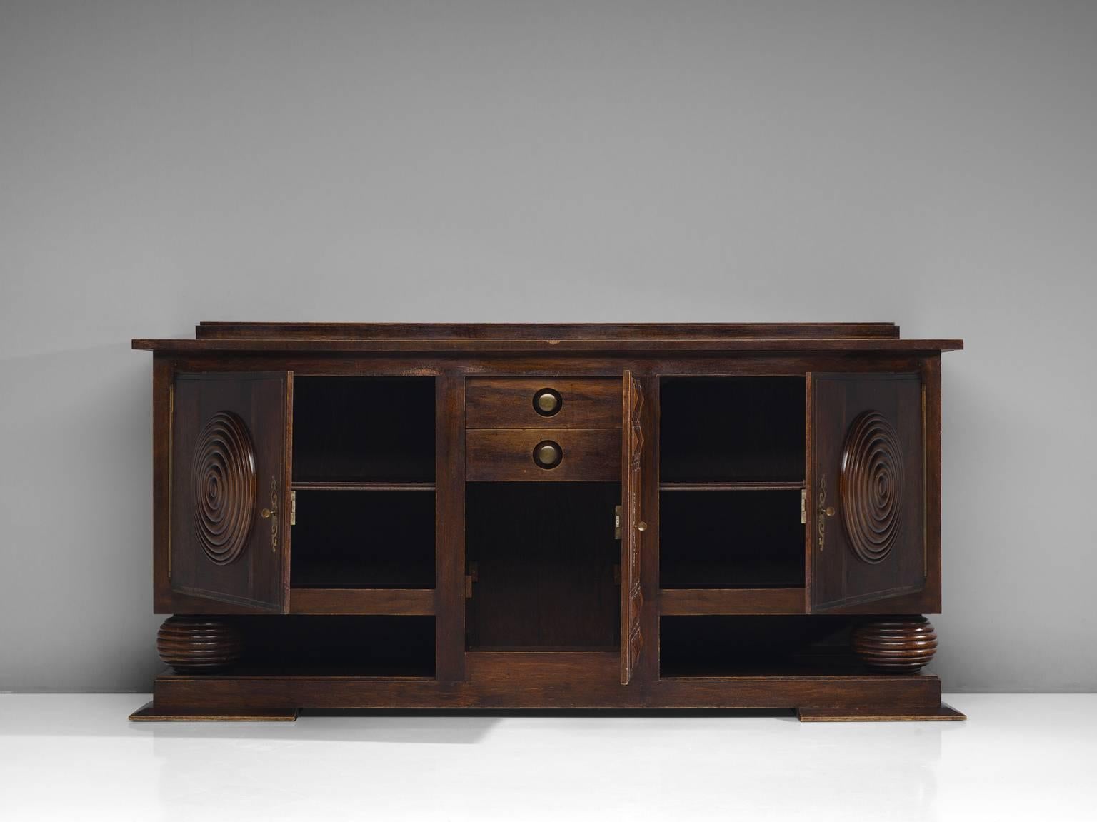 Charles Dudouyt Art Deco Credenza, circa 1925 In Good Condition In Waalwijk, NL