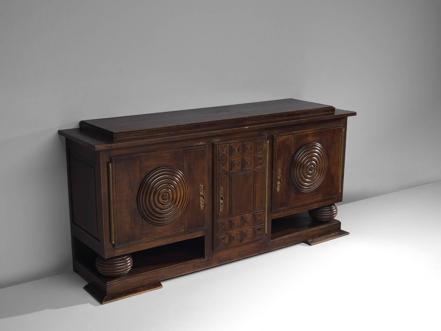 Early 20th Century Charles Dudouyt Art Deco Credenza, circa 1925
