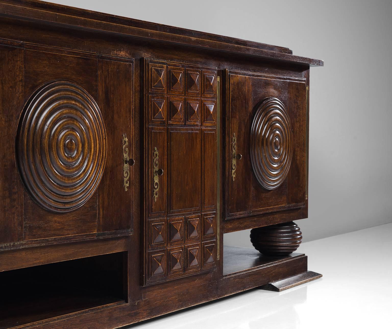 Charles Dudouyt Art Deco Credenza, circa 1925 1