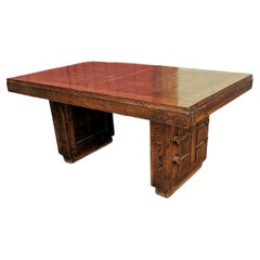Tavolo da pranzo Charles Dudouyt Art Déco