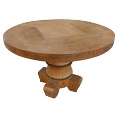 Charles Dudouyt (attributed) oak gueridon circa 1930/1940