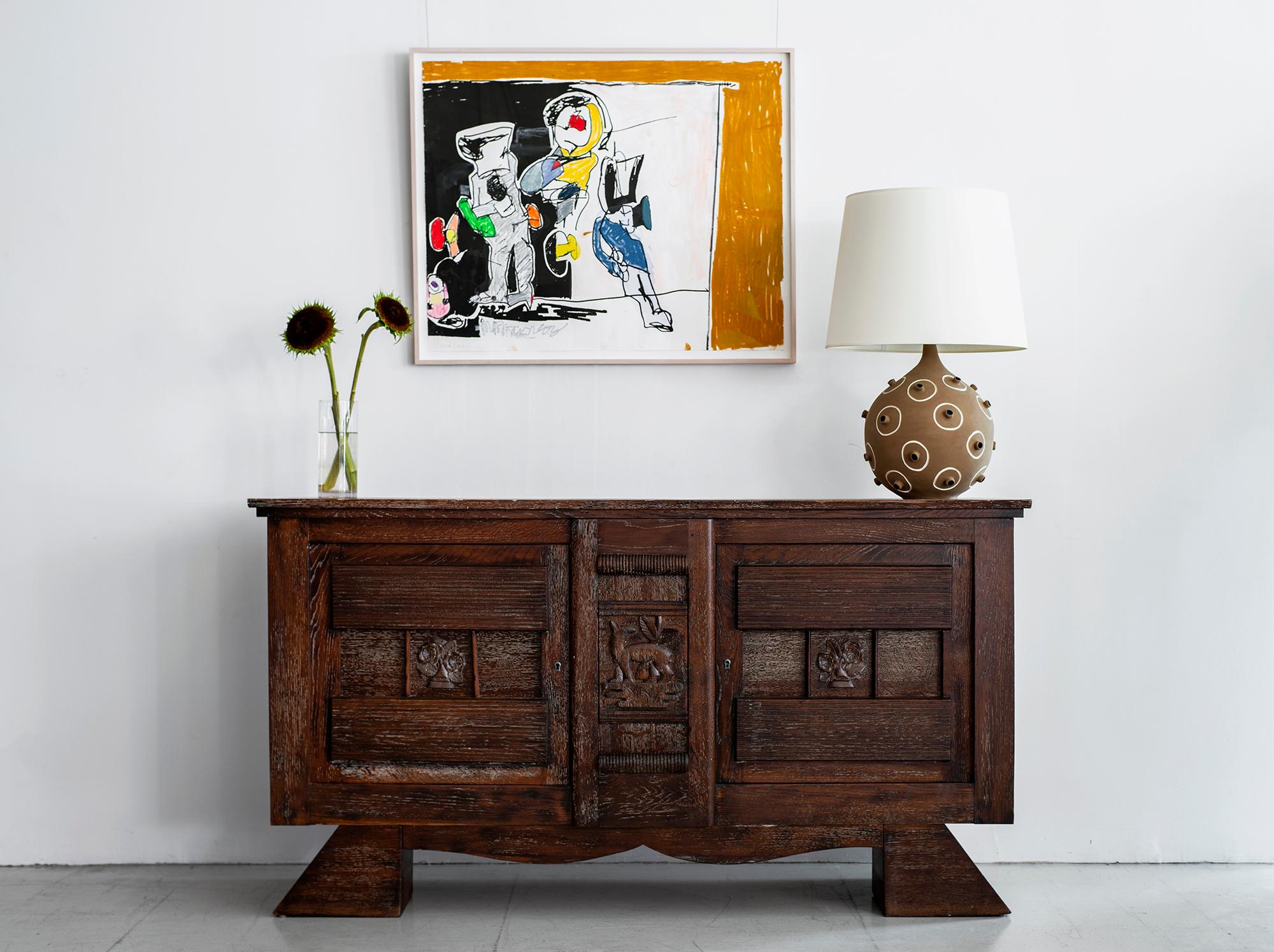 Mid-20th Century Charles Dudouyt Attributed Sideboard