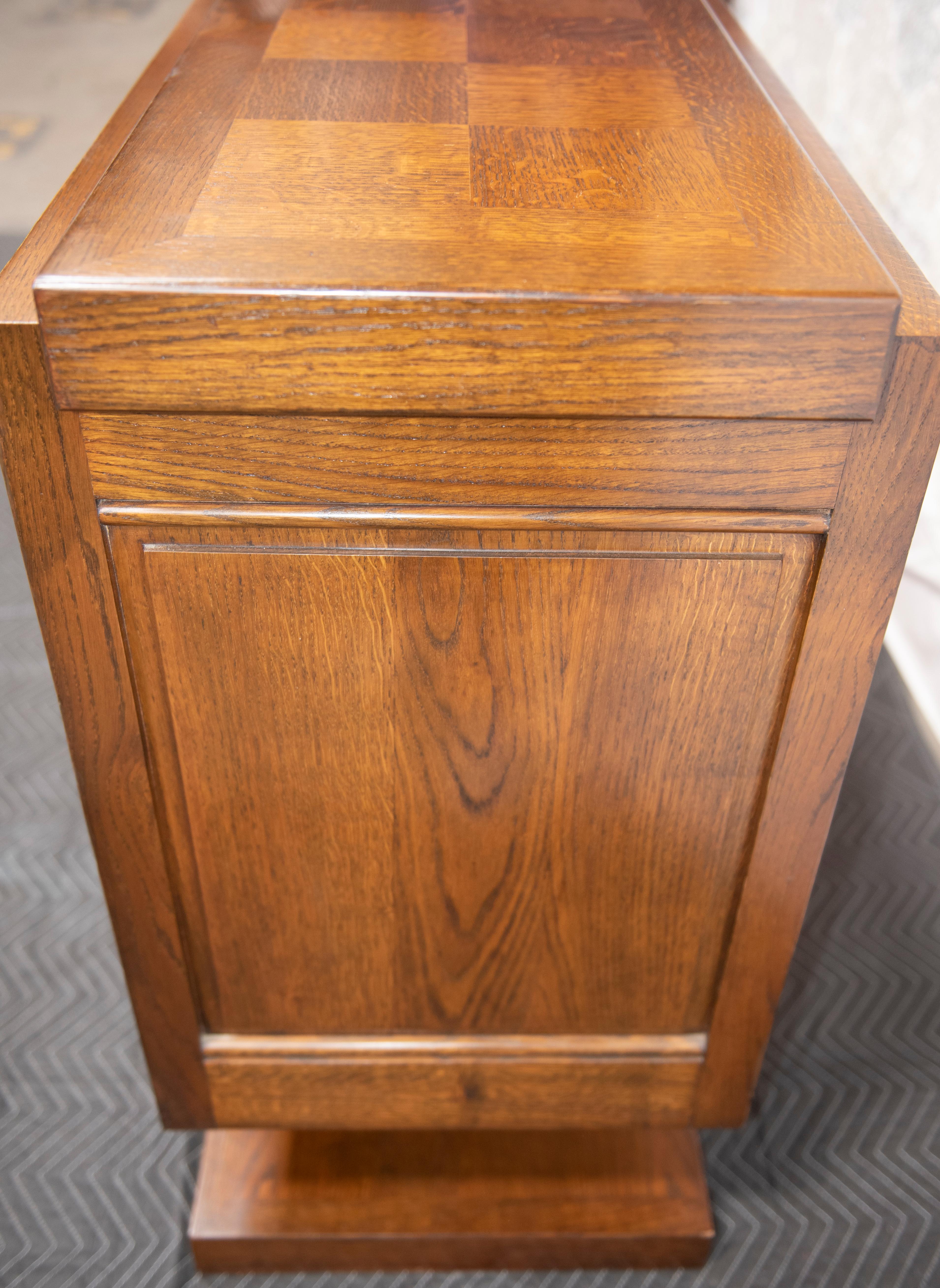 CHARLES. DUDOUYT Cerused Oak Credenza For Sale 2