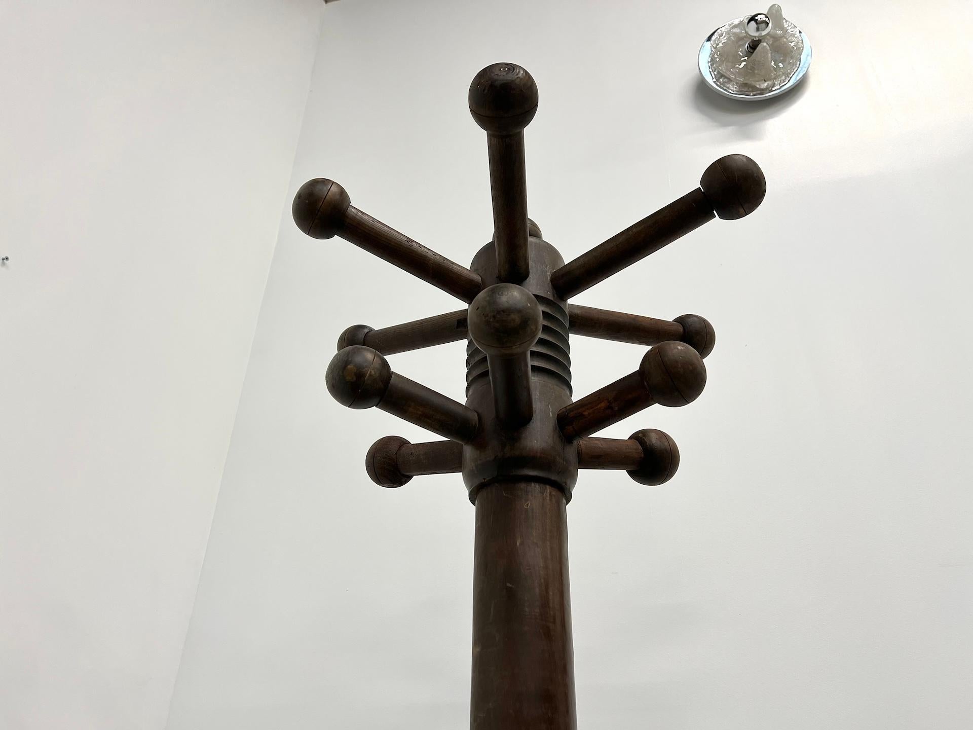 Charles Dudouyt coat rack, circa 1940 For Sale 8