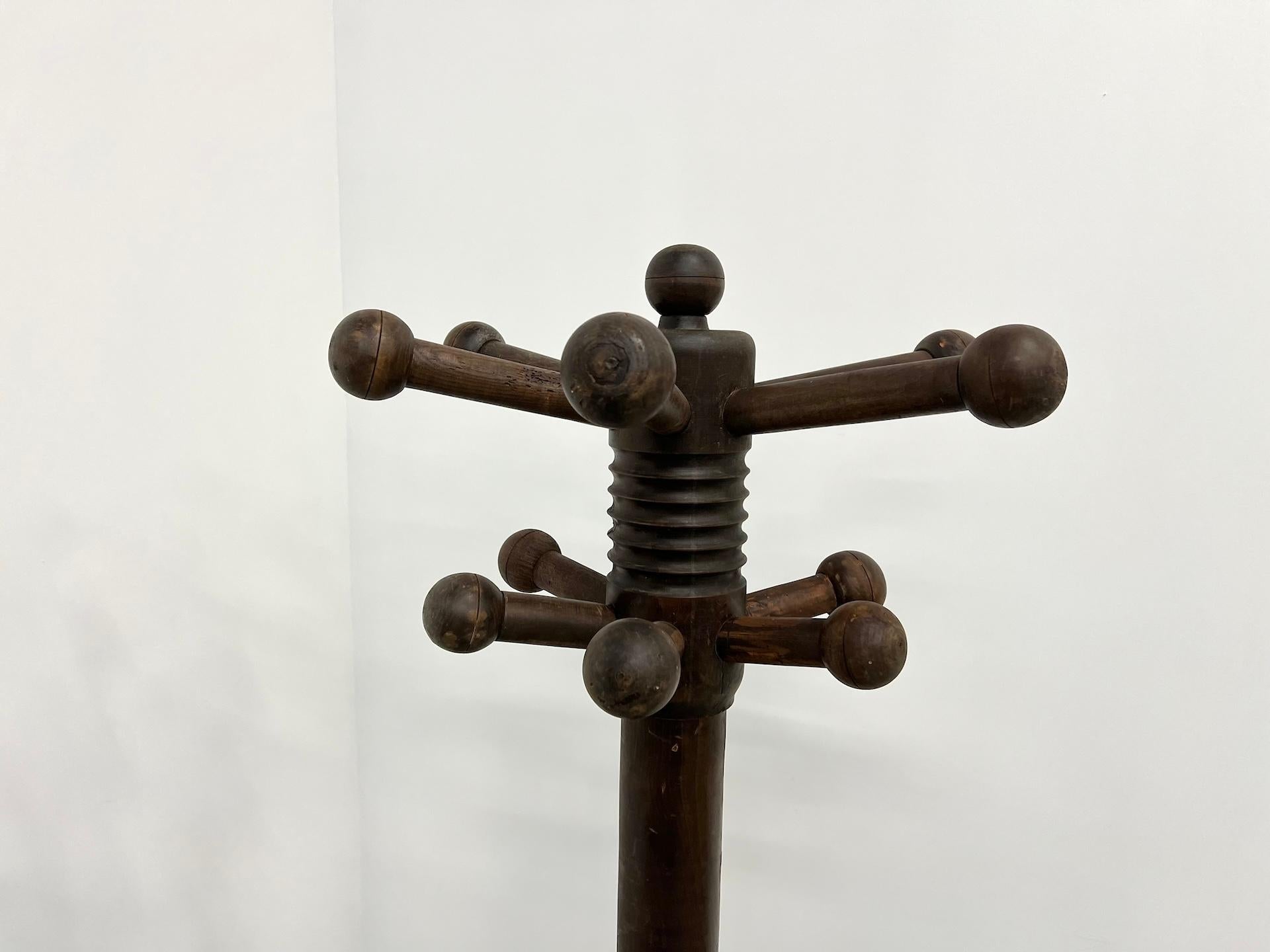 Charles Dudouyt coat rack, circa 1940 For Sale 10