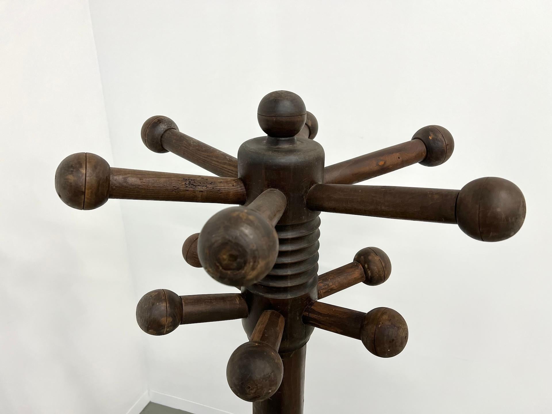 Charles Dudouyt coat rack, circa 1940 For Sale 11