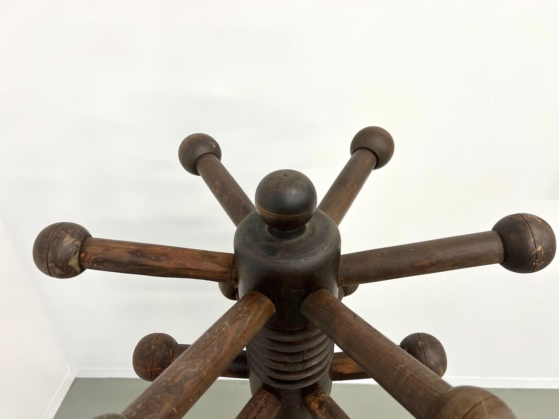 Mid-20th Century Charles Dudouyt coat rack, circa 1940 For Sale