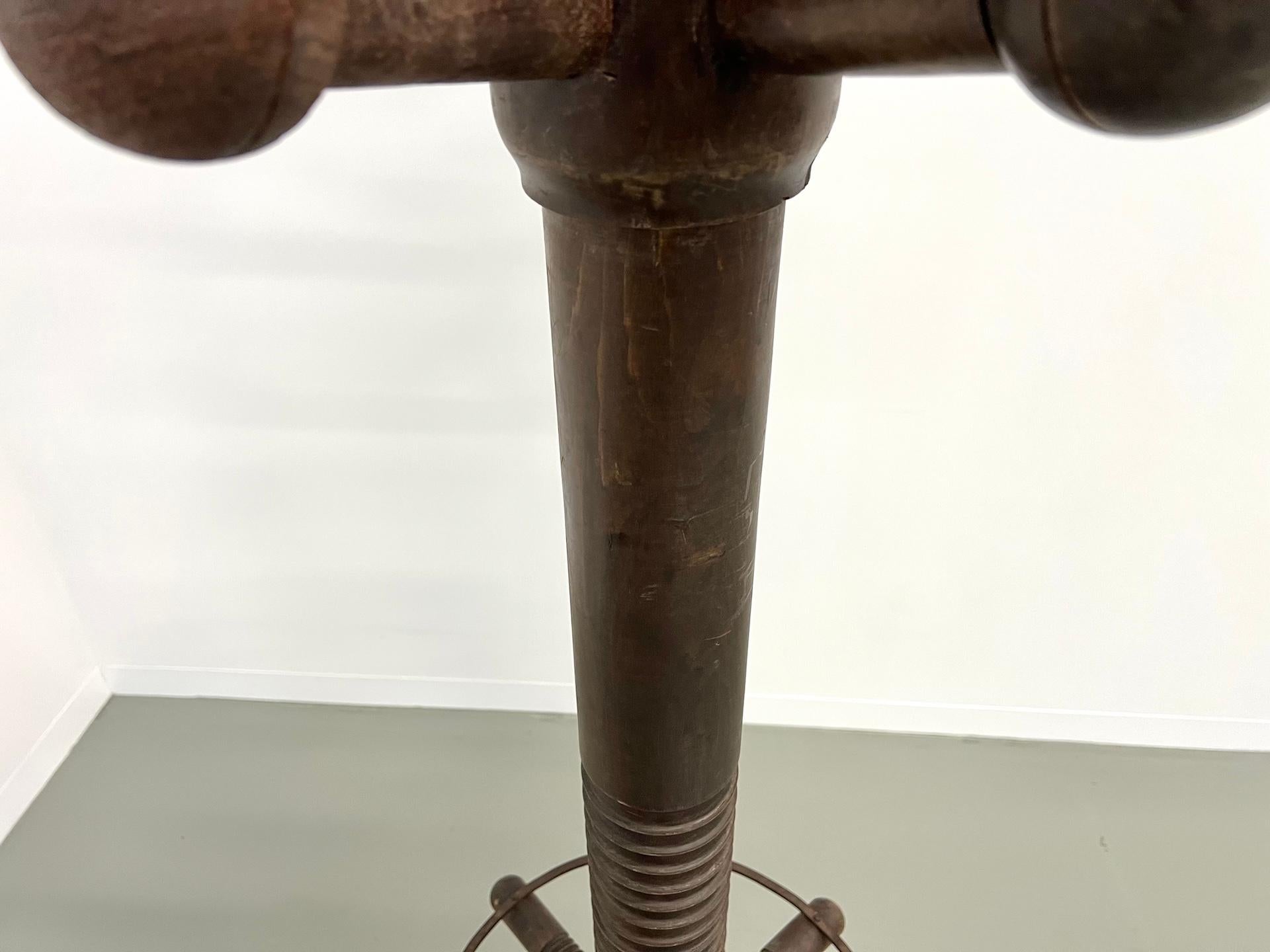 Charles Dudouyt coat rack, circa 1940 For Sale 1