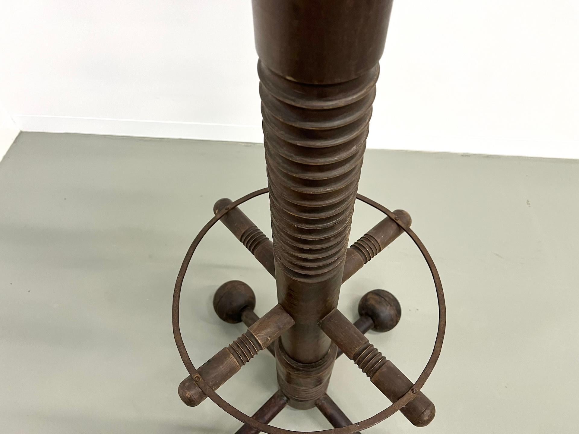 Charles Dudouyt coat rack, circa 1940 For Sale 2