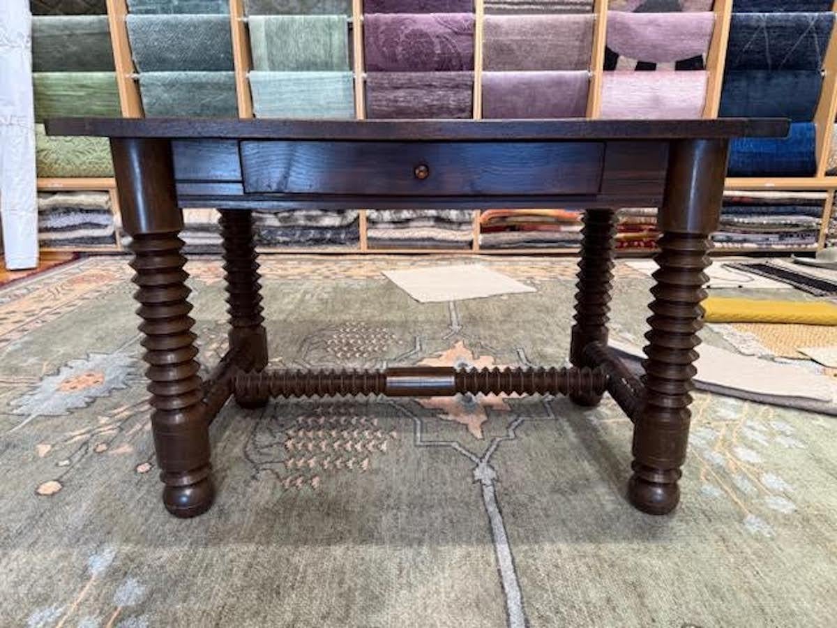 Metà XX secolo Charles Dudouyt Desk Or Side Table, France, 1940s in vendita