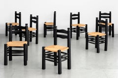 Charles Dudouyt Dining Chairs, Set of 8