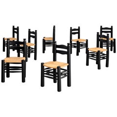 Charles Dudouyt Dining Chairs, Set of 8