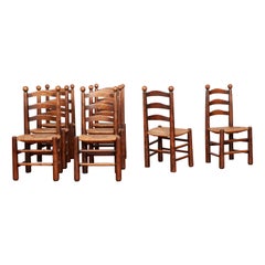Charles Dudouyt Dining Chairs, Set of 8